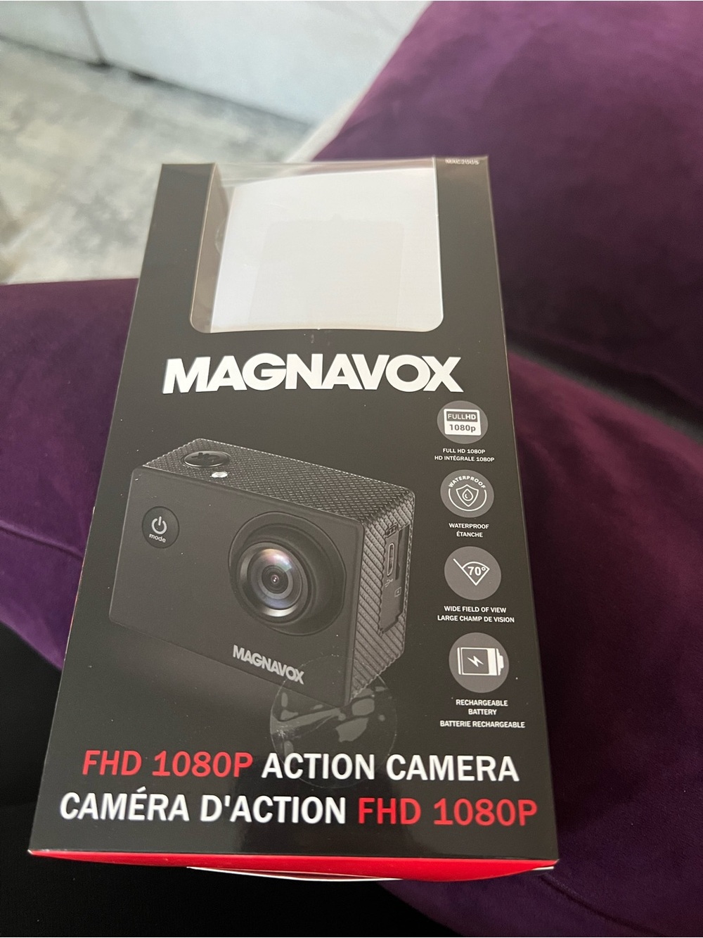 Magnavox FHD 1080P Action Camera — Black